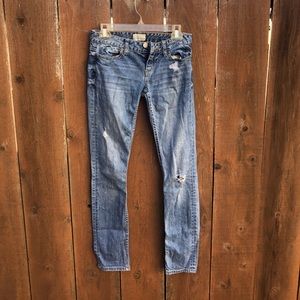 Women’s denim blue jeans